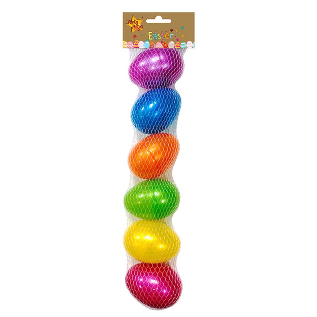 Easter Filler Eggs 8cm Pearl Colours 6Pcs/pack