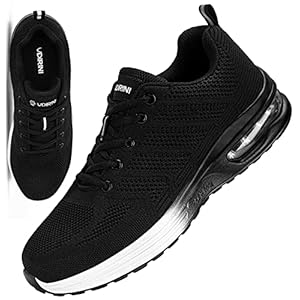 UDIRINI Veiligheidsschoenen voor Heren Dames Luchtkussen Licht Ademende Stalen Neus Schoenen Beschermende Sneakers 36-47…