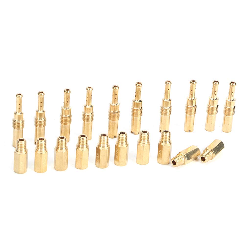 Yctze Kit de jet principal 20 pièces ensemble lent pilote adapté pour OKO KOSO PE PWK Carb