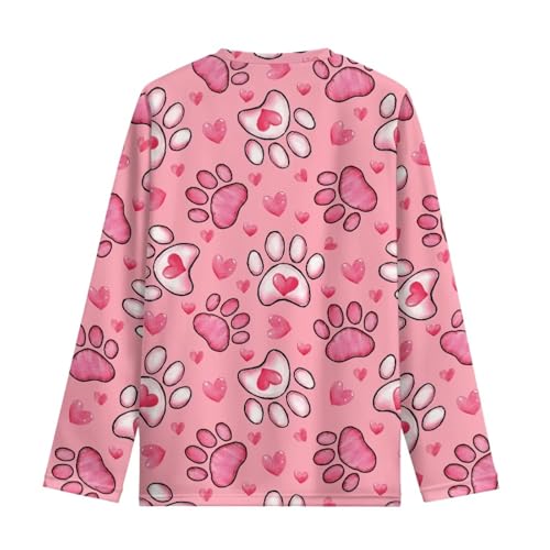 Image of Long Sleeve Shirts for Girls Winter Tops 3-16t Cartoon T Shirts for Fall Clothes