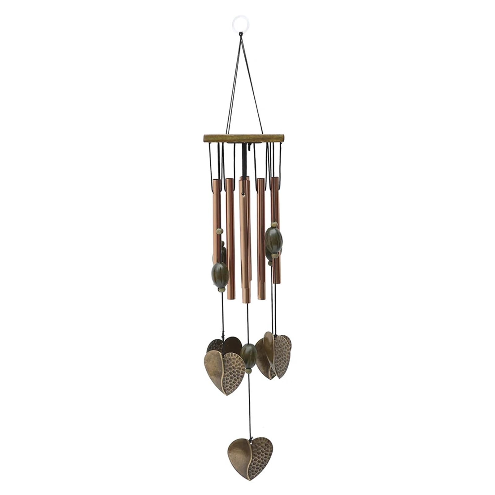 Outdoor Wind Chimes Wooden Wind Chimes Outdoor Deep Tone Memorial With 8 Metal Hollow Tubes Tuned Soothing Melody