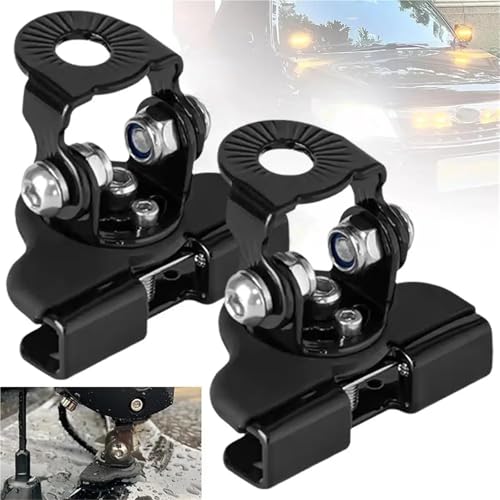 Soportes para faros de coche universales de metal y goma sin perforaciones kit de 6 piezas 3