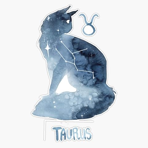 MAGNET Zodiac Cat - Taurus Magnetic Vinyl Sticker Decal Magnet 5