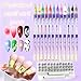 12 Colors Nail Art Pens Set, Fine 0.5mm Tip for 3D Drawing, Dotting & Lining, Quick-Dry Waterproof Acrylic Paint, The Ideal Manicure Kit for a Home Salon (12 Color 0.7MM+36pc-Nail Art Stamp)