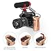 SMALLRIG Side Wooden Handle Grip for DSLR Camera Cage w/Cold Shoe Mount, Threaded Holes, Direction Changeable - 2093