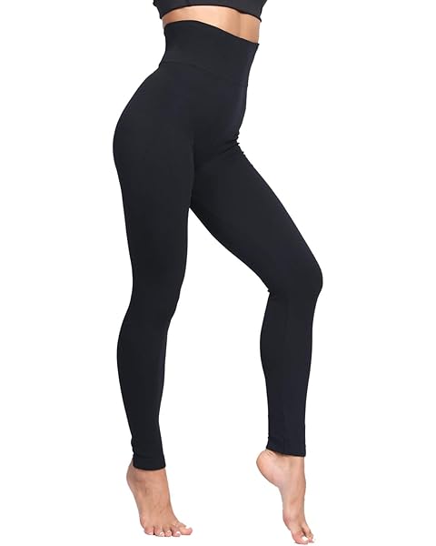 LUOYANXI Fleece Lined Leggings Women - Warm Soft Tummy Control Thermal Thick High Waisted Pants for Cold Winter