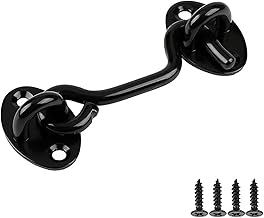 Durability 10Pcs Stainless Steel Cabin Hook Eye Shed Gate Door Latch Silent Holder Window Lock and