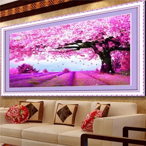 5D Diamond Painting Kit Complet Cerise Bl Mosaïque Adulte et Enfant