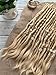 Natural Blonde Textured Human Hair Dreadlock Extensions 10 Strands Single ended Handmade Locs Soft Natural Hair Dreads 0,8-0,9 cm / 0.3
