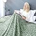Green Leopard Print Blanket Fleece Blanket Plush Cozy Soft Green Throw Blanket Cozy Blankets for Couch Bed Sofa