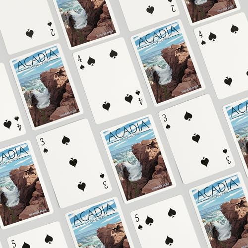 Baraja de 52 cartas tamaño póker Acadia National Park miniatura 4