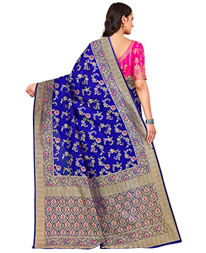 Image of Glory Sarees Women's Banarasi Silk Saree With Blouse Piece (Kara164 Parent)