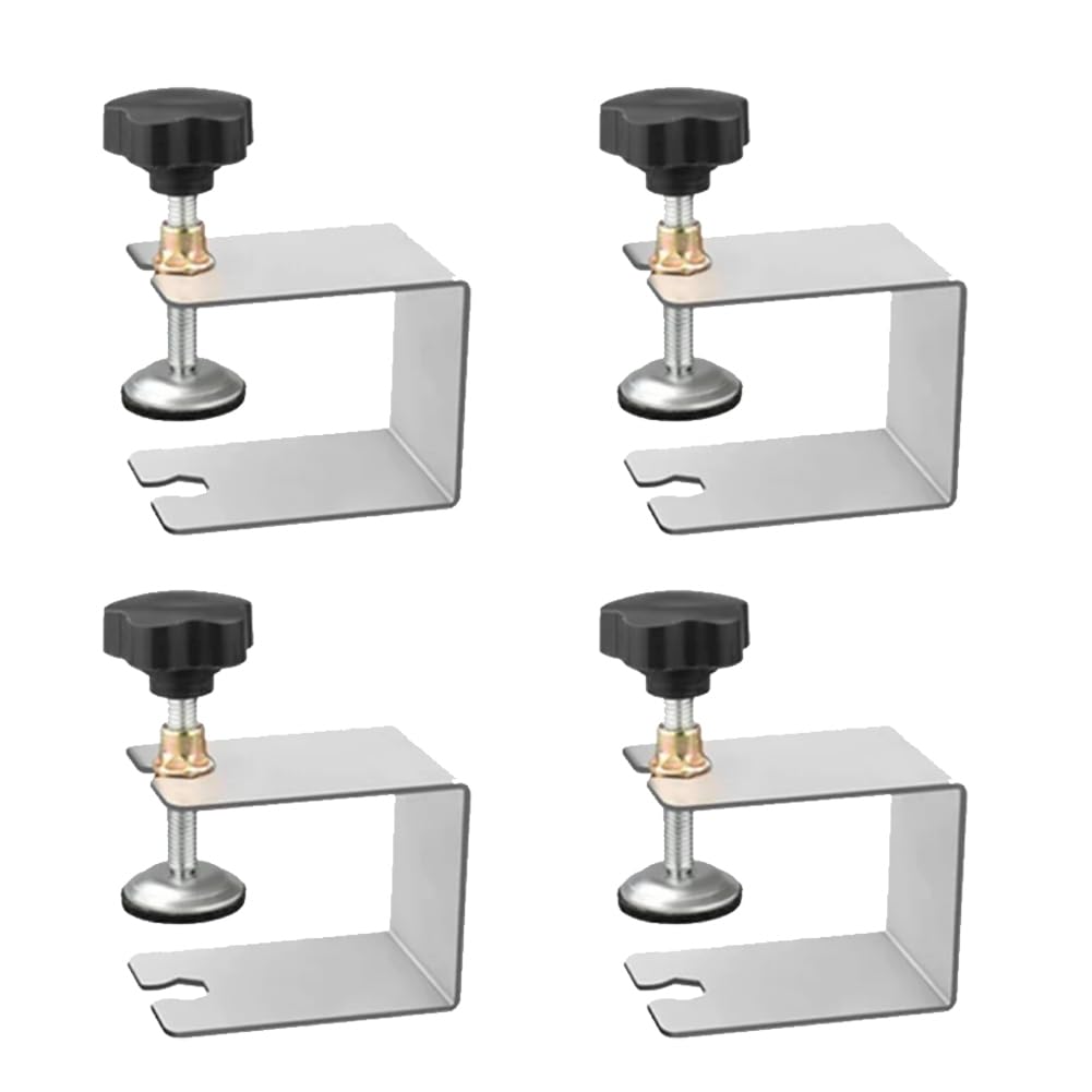 IJSDNVJNDX C Clamp Cabinet Hardware Jig Drawer Fixing Clip for Install Door Drawer Flexible Woodworking Tools 4PCS Basic