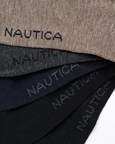 Nautica Mens Dress Socks - 5 Pack Breathable Comfort Stretch Crew-Length Work Socks for Men for Business Formal Wear (6-12.5)4
