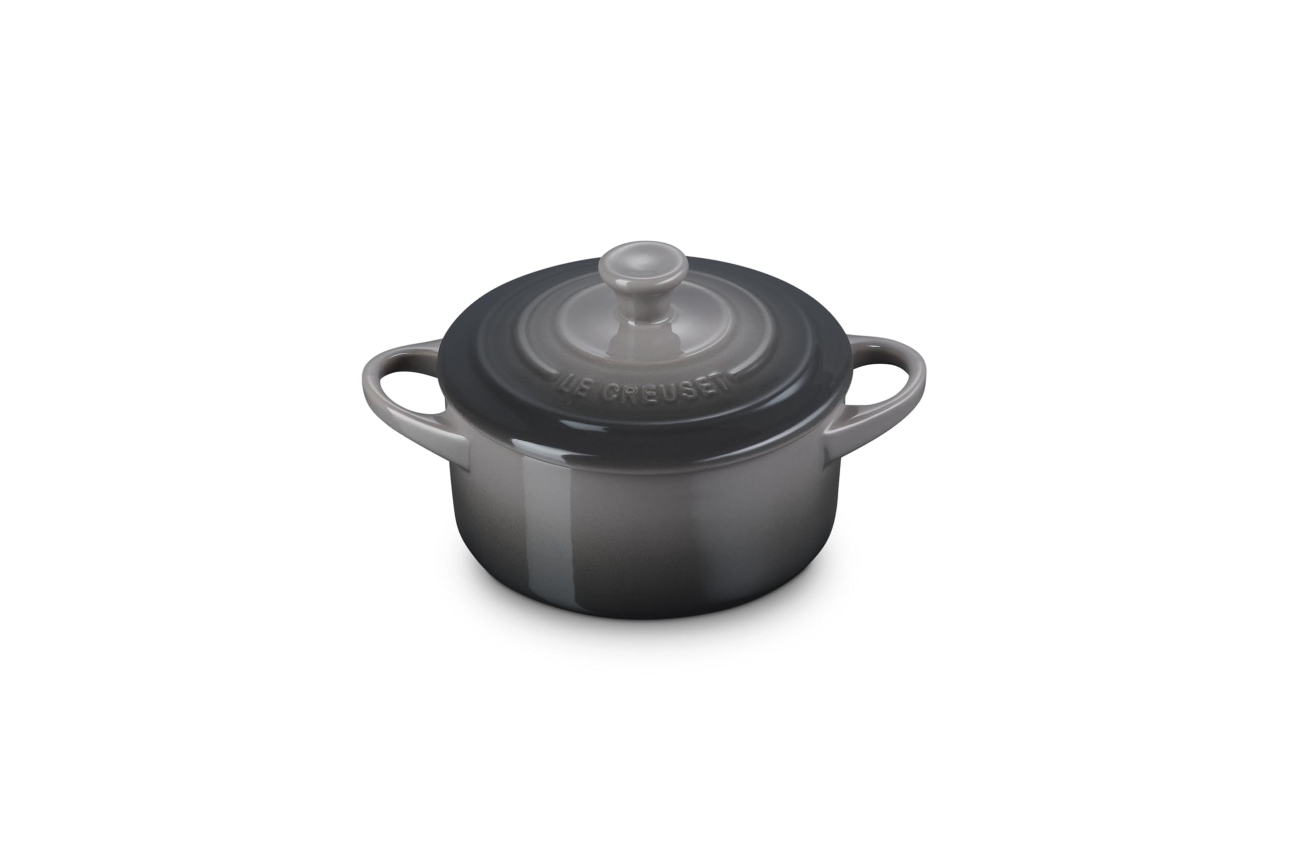 Le Creuset Stoneware Mini Round Cocotte, 14 oz., Oyster