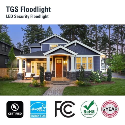 HALO TGS LED Motion Sensor High Output Single Square White Flood Light - image 9