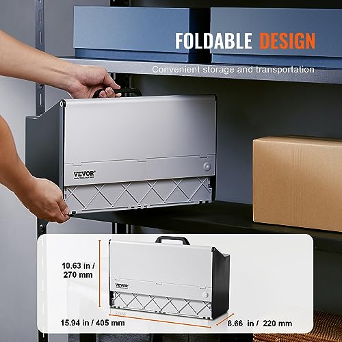 VEVOR Airbrush verfcabine 405 x 330 x 355 mm draagbare spuitcabine 5,2 m³/min dubbele ventilator zuigcabine met LED-verlichting draaiplateau voor modelbouw knutselen - Afbeelding 6