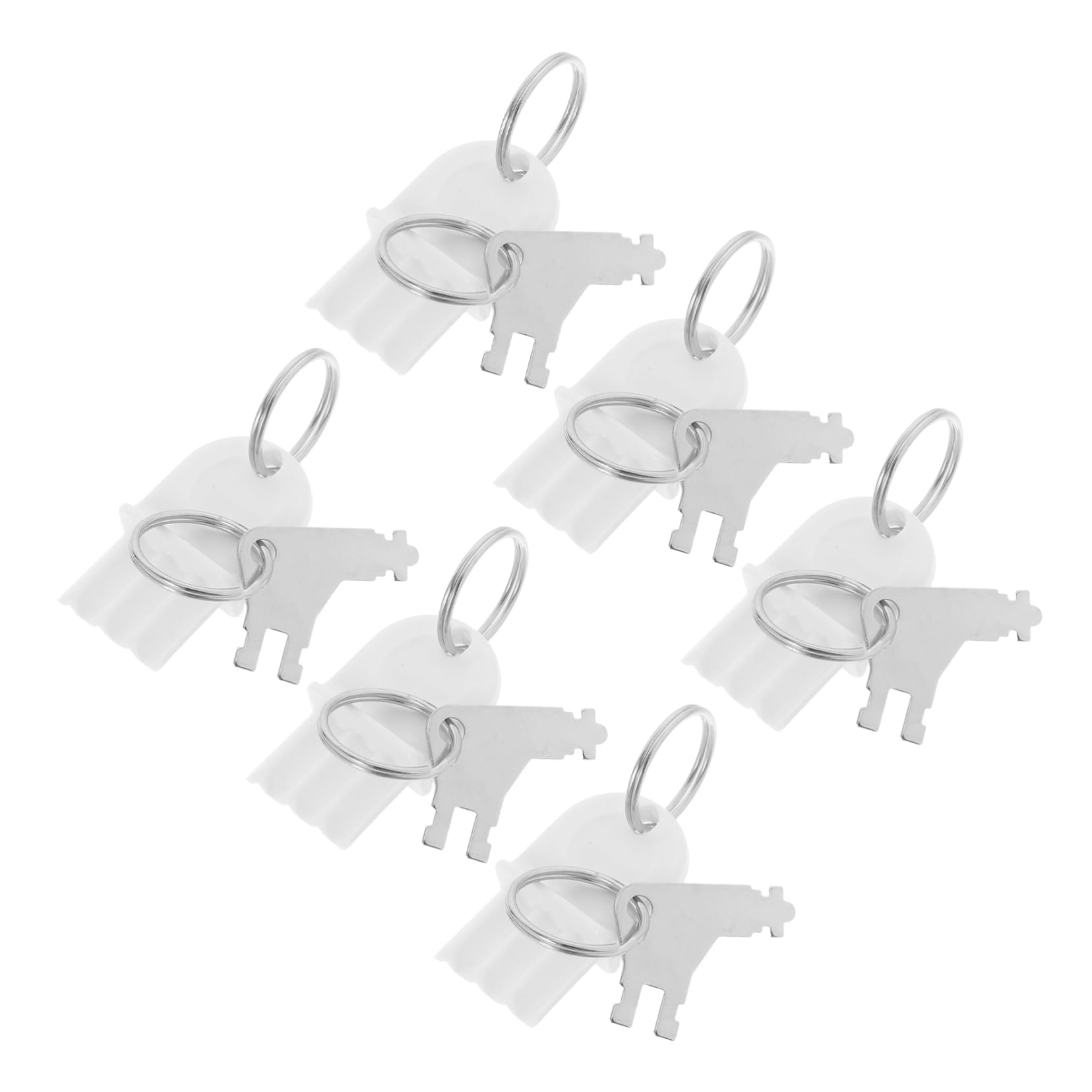 DIYEAH 1Set Replacement Toilet Paper Dispenser Key Set Durable Keychain Ring for Paper Towel Holders Commercial Restrooms and Offices Efficient Maintenance Tool for Easy Management
