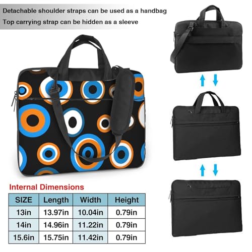 Bolso maletín para laptop 14 pulg impermeable con correa miniatura 4