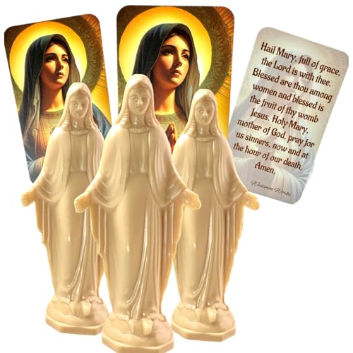 Set de Estatuas Nuestra Señora de la Gracia con Tarjetas de Oración miniatura 6