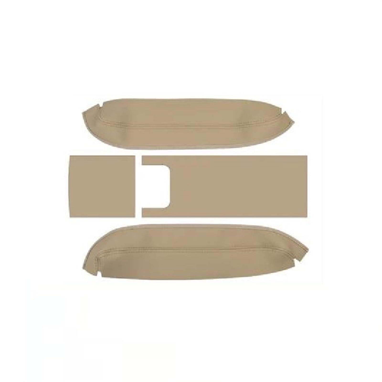 Jtwmty Beige Car Central Control Armrest Box Cover Sticker Trim Leather For Highlander For Kluger Xu70 2020-2023(Beige)