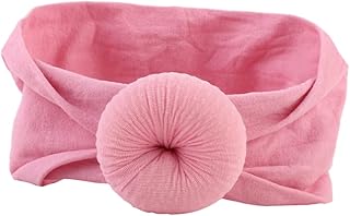 FRCOLOR Turbante Tiara Acessórios De Cabelo Para Crianças Tiaras De Algodão Tiaras De Bebê Tiaras De Bebê Lenço Manual Lenço Rosa Infantil Tiaras De Bebê Acessórios De Cabelo