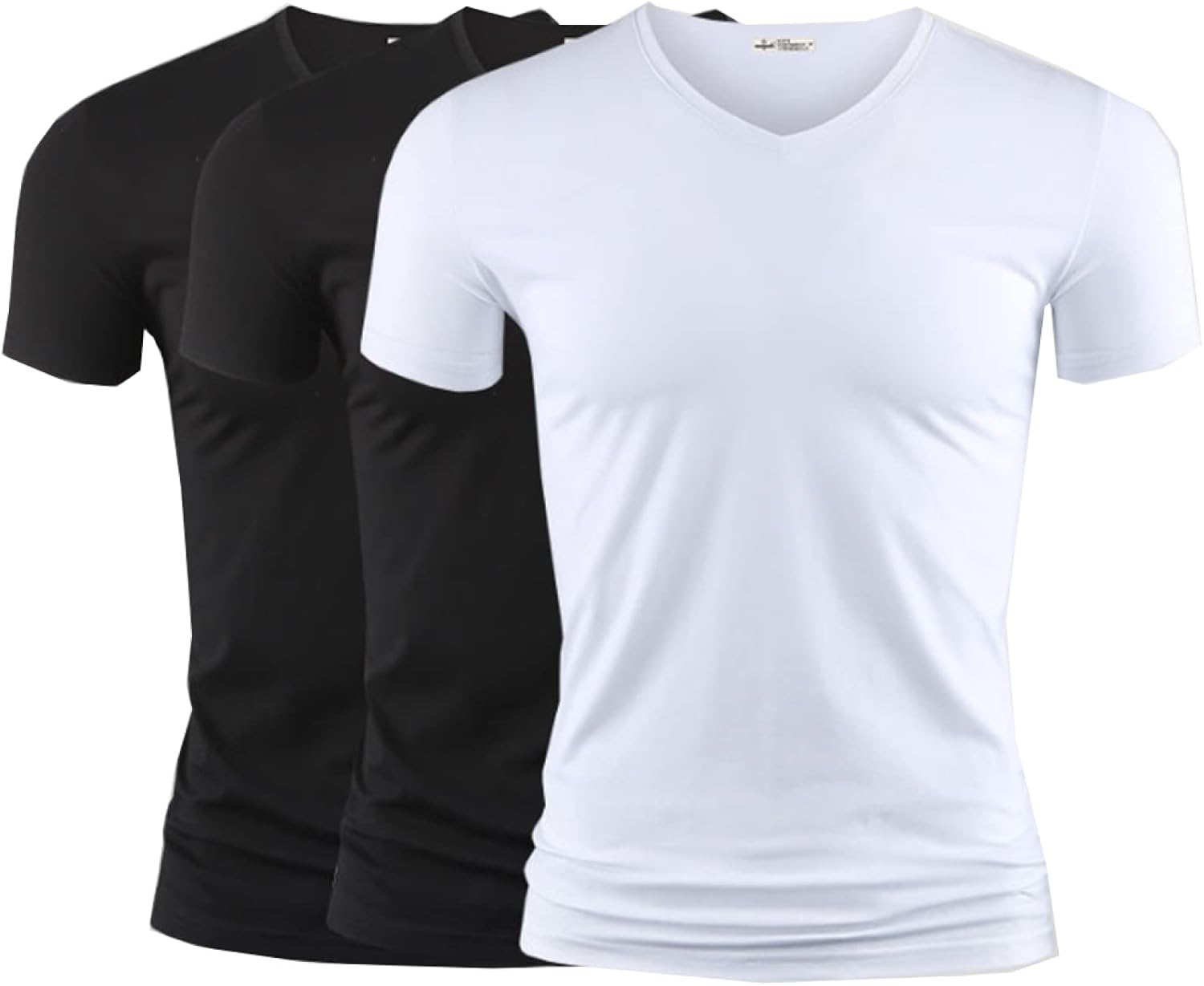 Men's v neck t shirts 4xl Clearance