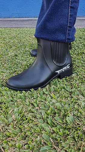 Bota para Chuva de borracha Galocha Feminina Cano Curto Impermeável Piracapas 39/40