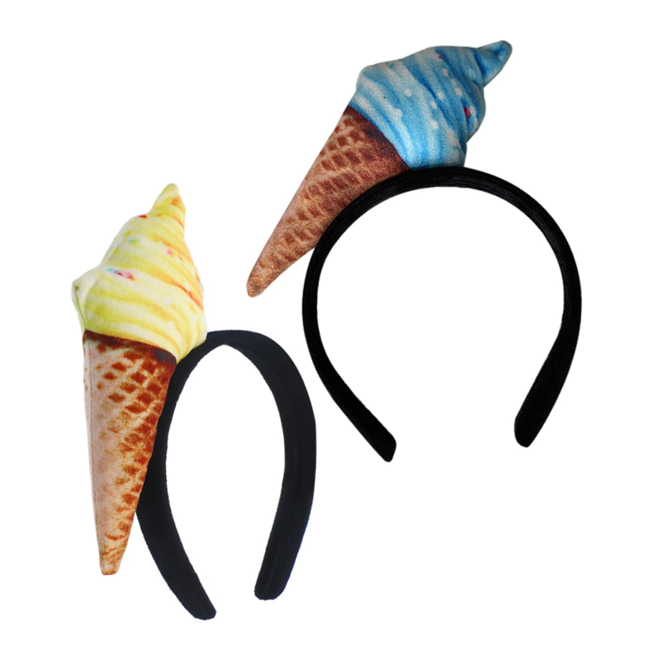 FRCOLOR 10stücke Haarband Eiscreme Design Lustiges Stirnband Für Make-up Und Vielseitiges Accessoire Für Damen Und Mädchen