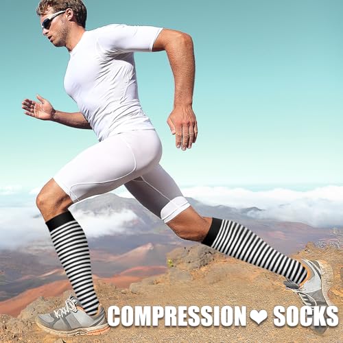 Image of Laite Hebe 3 Pack Medical Compression Sock-Compression Sock For Women and Men Circulation -Best for Running,Nursing,Athletic Sports