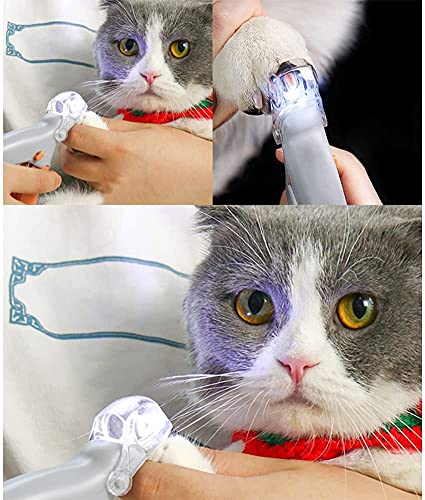 Pet Supplies Nail Clippers Pet Hond Kat Nagels Teen Klauw Schaar Met LED Licht Vergrootglas Anti-cut Bloedlijn Nail Clippers - Image 7