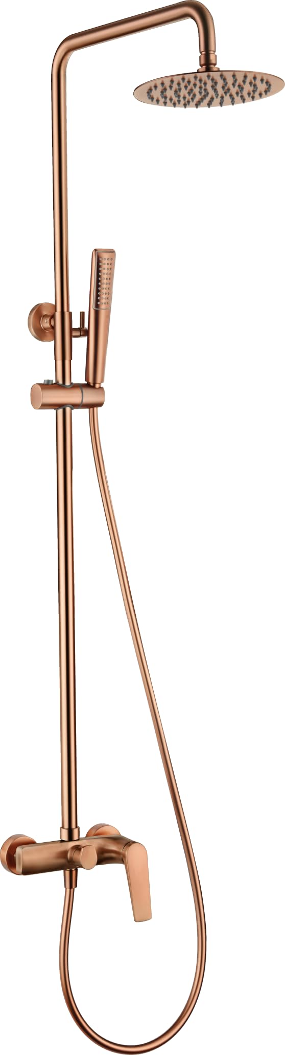 IMEX BDD055/ORC DELOS Conjunto Ducha Monomando Oro Rosa Cepillado