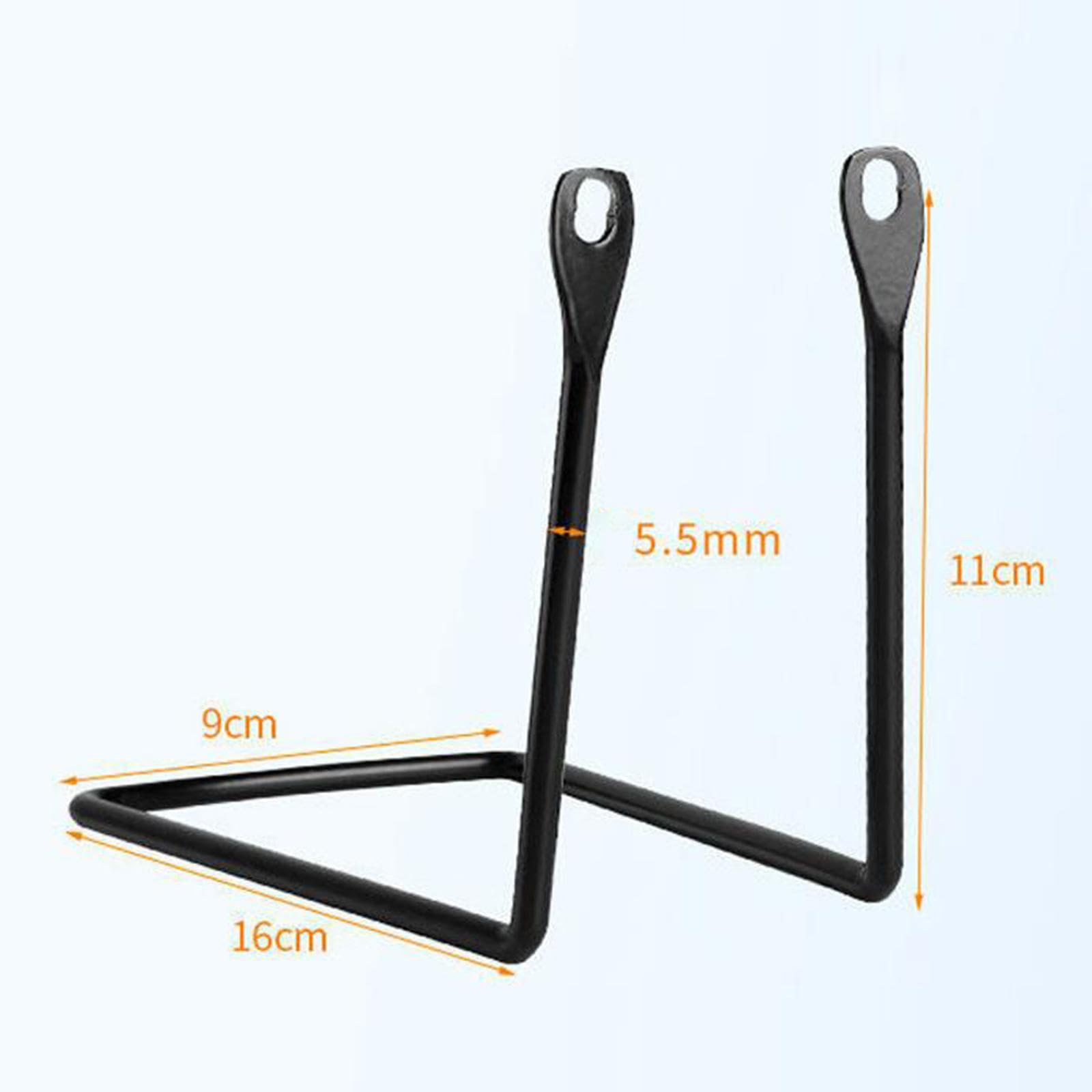 kowaku Bike Basket Mount Bicycle Front Basket Bracket Riding Bracket Mounting Hardware Metal Easy to Install Bike Basket Bracket, L Bracket 4.7 to 5.4