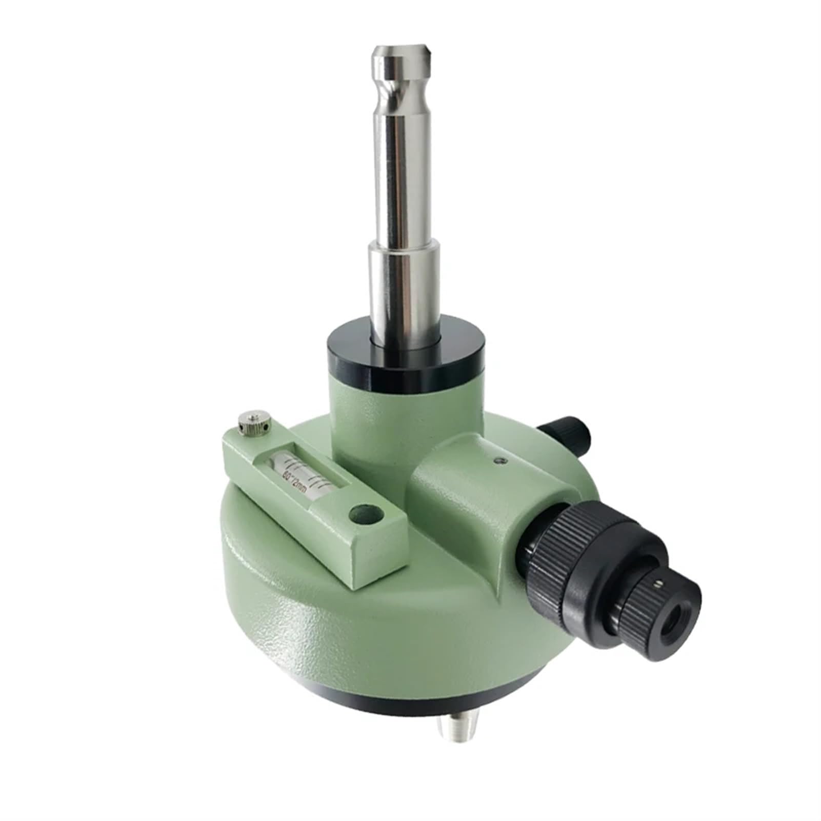 Green Three-Jaw Tribrach Adapter with Optical Plummet Level Bubble Replacement Prism Total Station GPS Surveying Adaptor