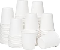 RACETOP 100 Pack 3oz Disposable Paper Cups - Leakproof Bathroom Mouthwash Cups, Coffee Espresso Cups for Parties & Travel