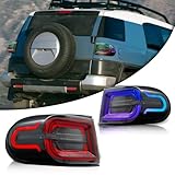 LONGDING Tail Lights Compatible with Toyota FJ Cruiser 2007-2014 Rear Lamps Assembly w/Start Up Animation&Sequential Turn Signal