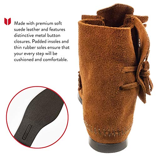 Minnetonka Men's Button Softsole and Hardsole Boot4