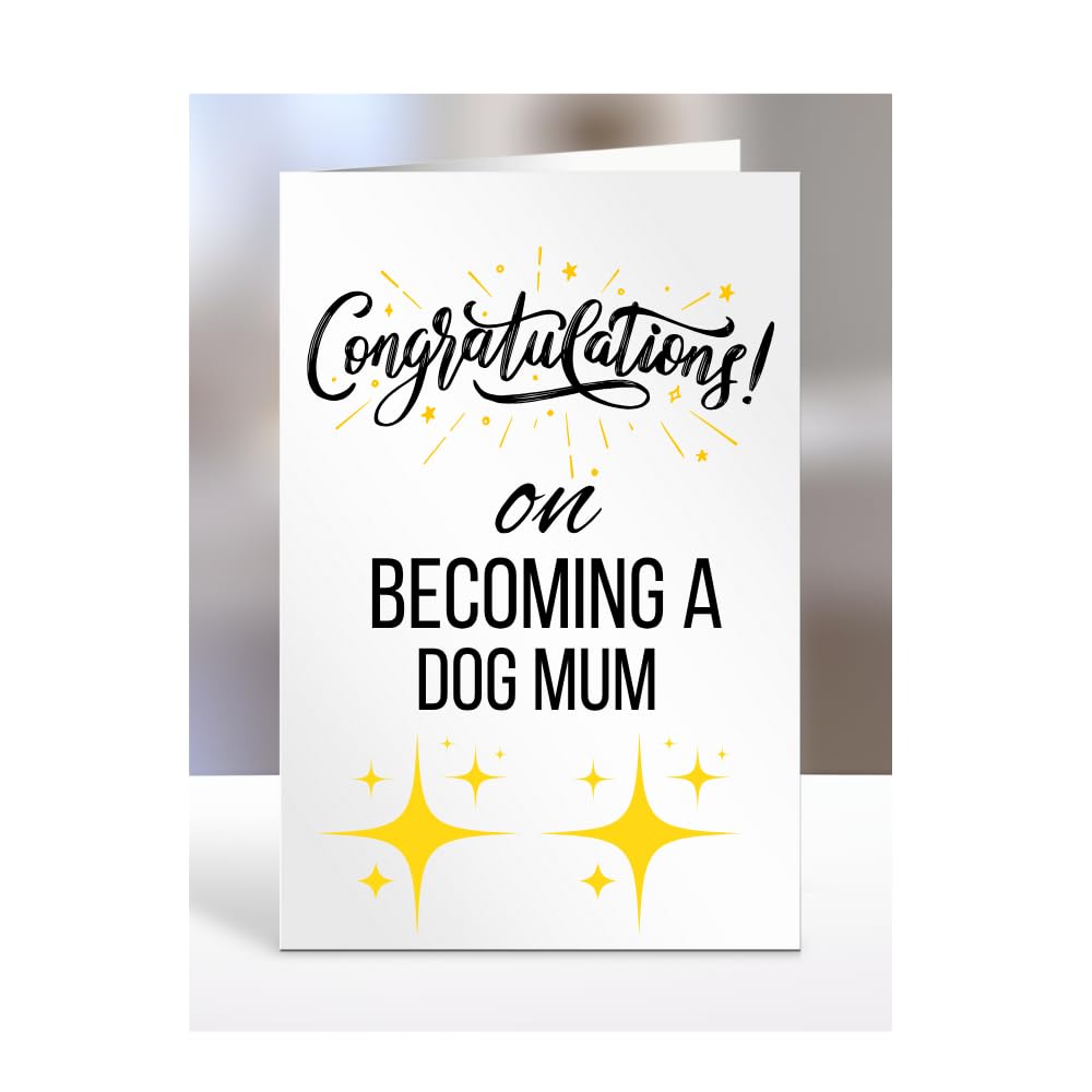 Congratulations on becoming a Dog Mum card, Gifts for Men, Women, Presents for Christmas, A5-79_70 โ image 1
