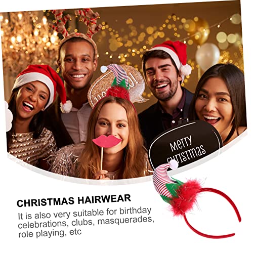 Amosfun 6 Pçs Chapéu De Natal Tiara Para Meninas Vestido Extravagante Decoração De Natal Tiaras De M