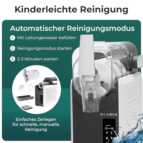 KLAMER Slush Maschine, mit 5 voreingestellten Programmen: Slushie, Cocktail, Milchshake, Frappé, Wein, Automatische Reinigung, 2L Fassungsvolumen, Turbo Freeze, kein Eis erforderlich – Bild 6