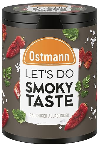 Ostmann Gewürze - Let's Do Smoky Taste | Rauchiges Gewürzsalz für Grillfleisch oder vegetarische Gerichte | Smoky Allrounder mit geräucherter Paprika und Rauchsalz | 65 g in recyclebarer Metalldose