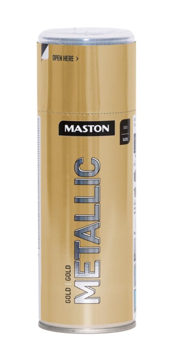 Maston Spray Paint Metallic Gloss Gold 400ml