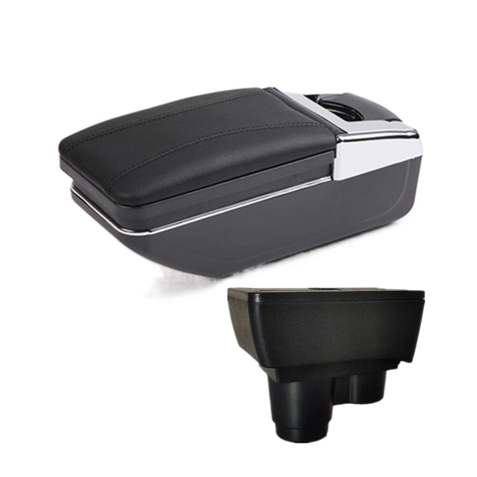 Baiqimv For Renault For Dacia For Duster 2 3 Car Armrest Box Central Console Storage Box USB Car Accessories 2018-2022(A2 NO USB)