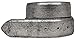 Produktbild Hochwertiger Wechselgürtel Metall-Optik ohne Schnalle 4 cm | Druckknopf-Gürtel Metallic-Look 40mm | 4cm Echt Leder | Silber geschwärzt 80cm