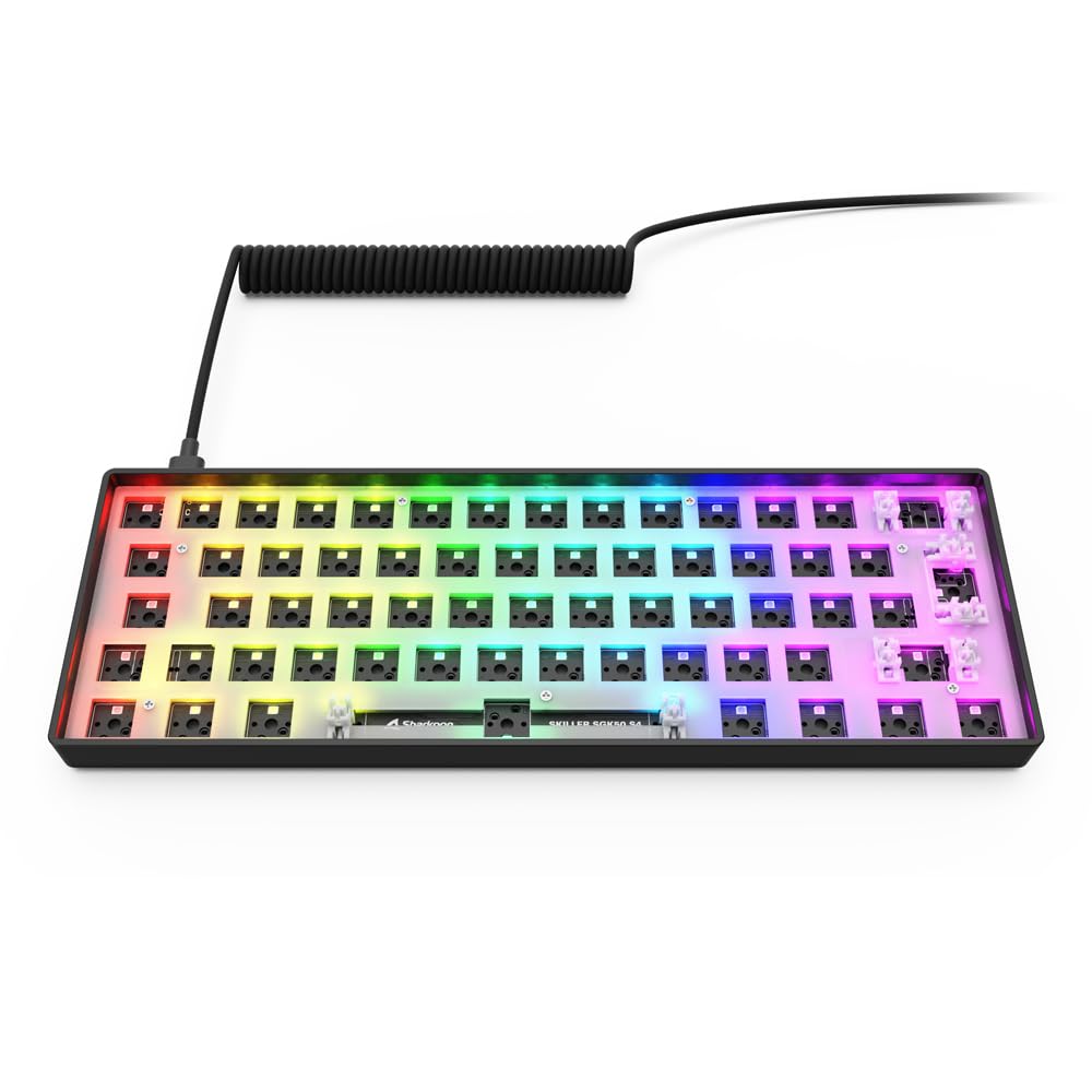 Sharkoon Skiller SGK50 S4 Gen2 Barebone, Negro, 60% DE-Layout