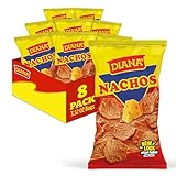Diana Nachos Cheese-Flavored Tortilla Chips, 3.52 Oz (Pack of 8)