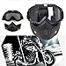 Mallallah - Máscara para moto, antipolvo, desmontable, protección UV, escudo transparente, para...