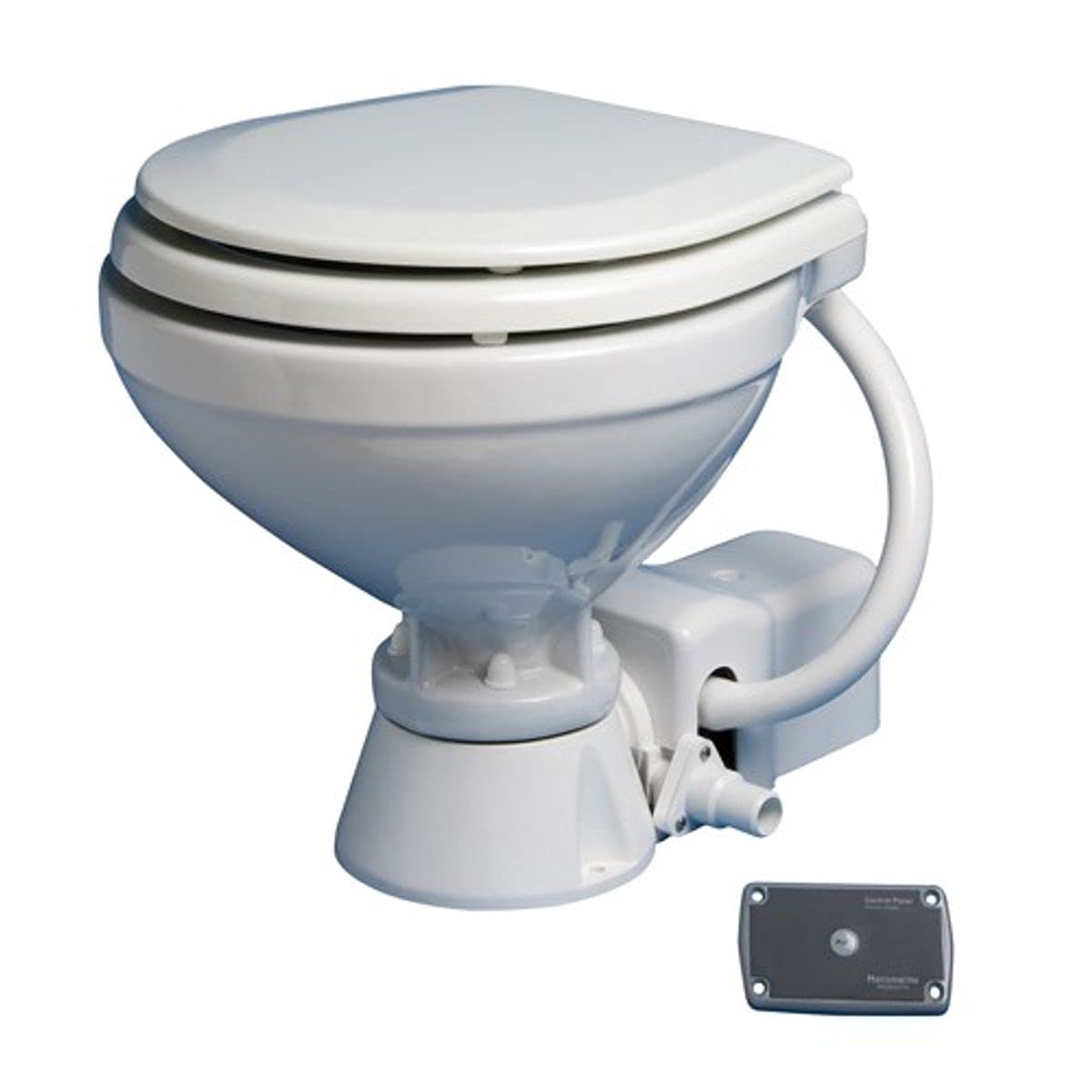 Asiento para inodoro estándar de madera compacto eléctrico Ocean Tech 12v con panel de botones