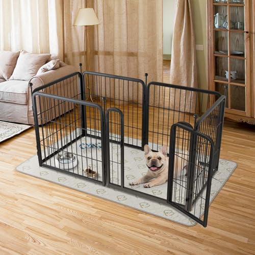 Image of FXW Rollick Dog Playpen with Washable Pee Pad, 24 inchH, 6 Panels