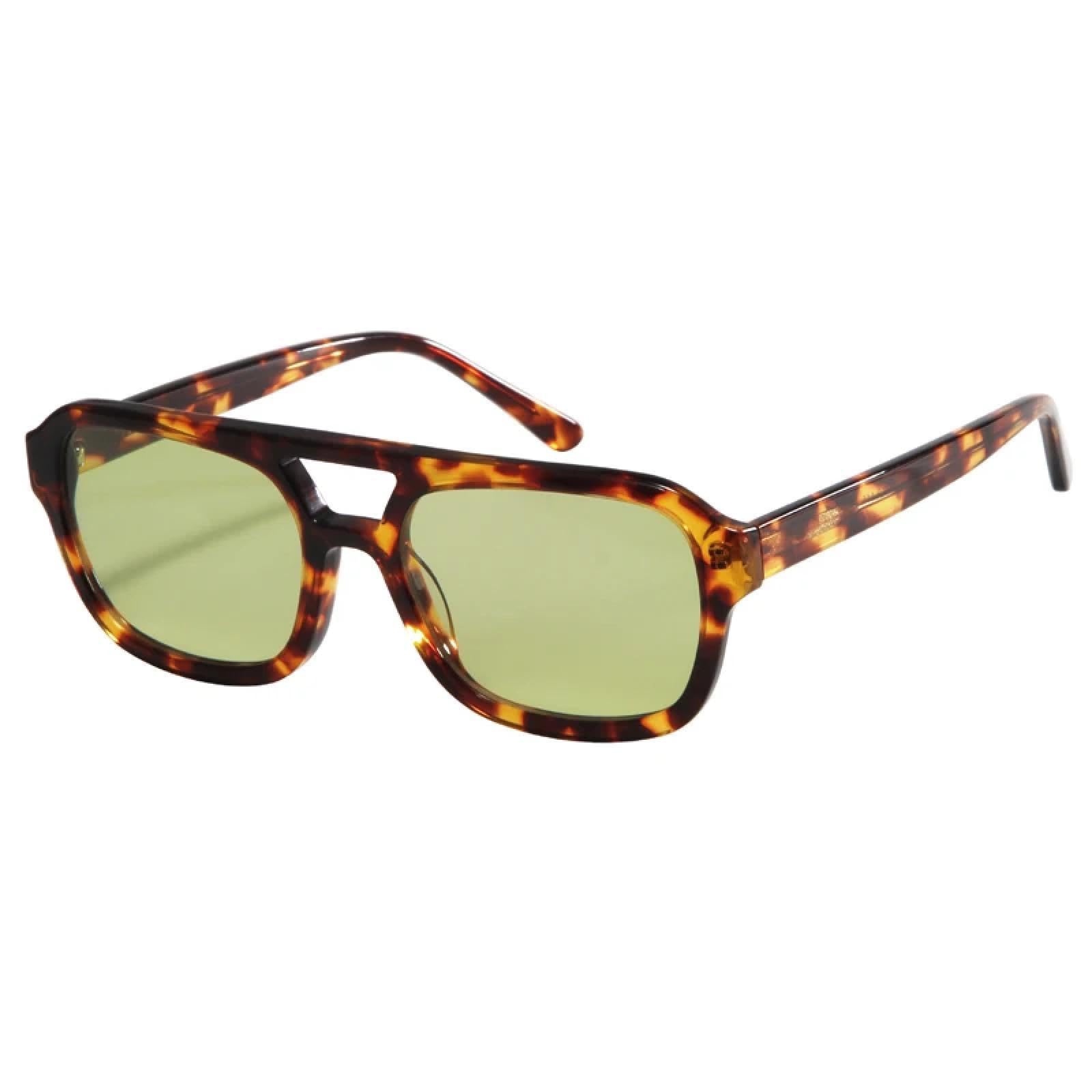 Occhiali da sole vintage in acetato polarizzati da uomo e da donna, occhiali da sole a doppia trave di lusso, occhiali UV400